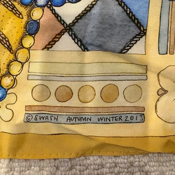 Swash London Silk Scarf - Picture 4 of 4